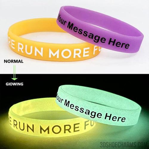 Custom NightGlow Silicone Wristbands