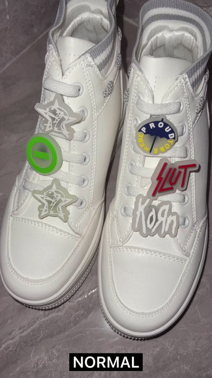 Glow-in-the-Dark Custom Clip Shoe Charms