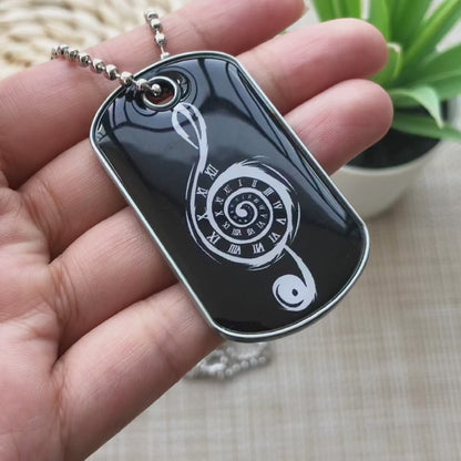 Custom Zinc Alloy Dog Tag Necklace - Doming