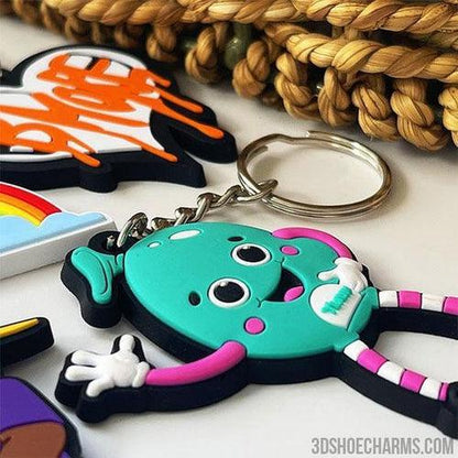 Custom 3D Rubber Keychains