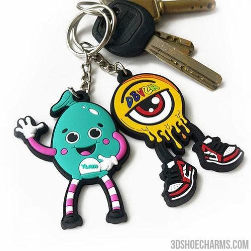 Custom 3D Rubber Keychains