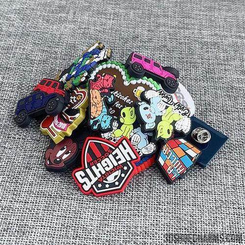 Custom 3d Rubber badge with Pin