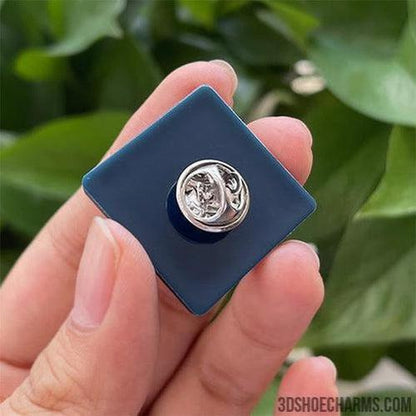 Custom 3d Rubber badge with Pin