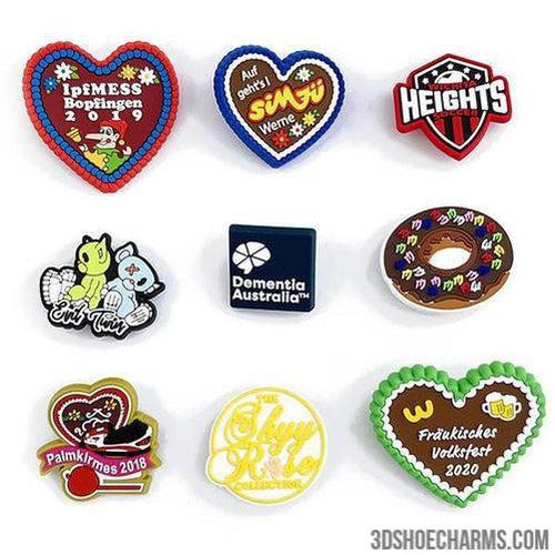 Custom 3d Rubber badge with Pin