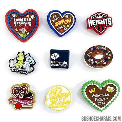 Custom 3d Rubber badge with Pin