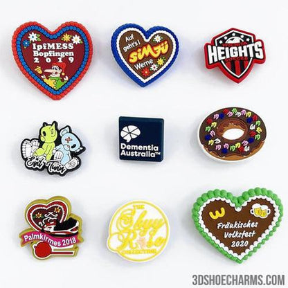 Custom 3D Die Cut Rubber Badge