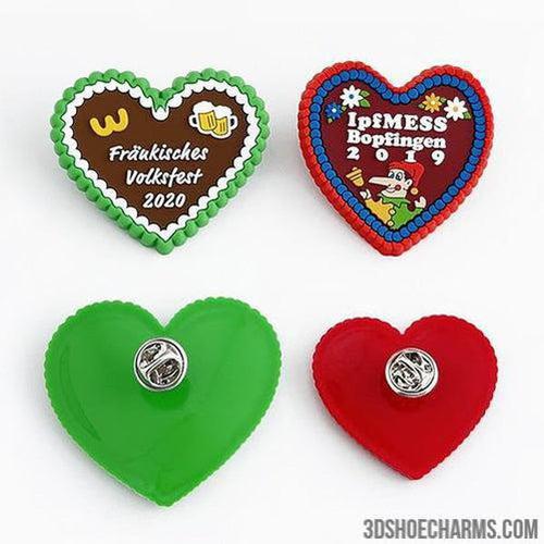 Custom 3d Rubber badge with Pin