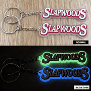 Custom 3D Die Cut Rubber Keychains-Glowing