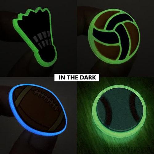 Glow Sports Clog Charms