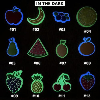Glow-in-the-Dark Fruit Clog Charms