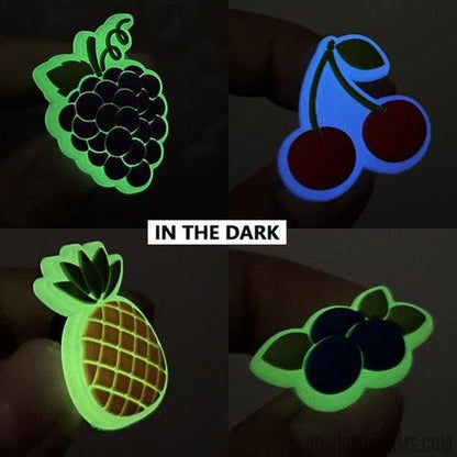 Glow-in-the-Dark Fruit Clog Charms