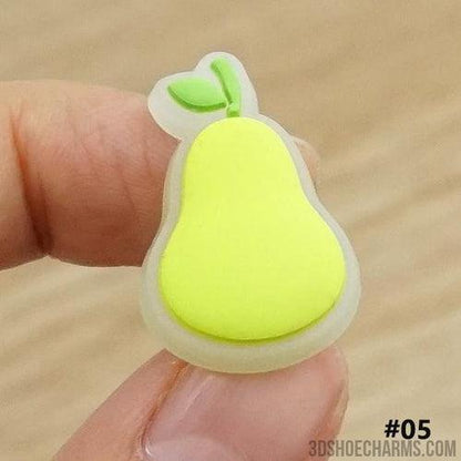 Glow-in-the-Dark Fruit Clog Charms