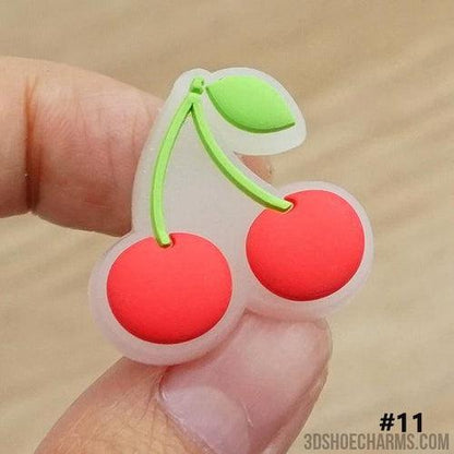 Glow-in-the-Dark Fruit Clog Charms