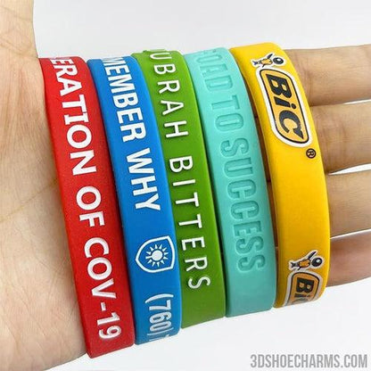 Custom Solid Silicone Wristbands