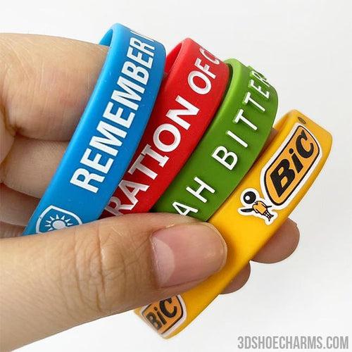 Custom Solid Silicone Wristbands