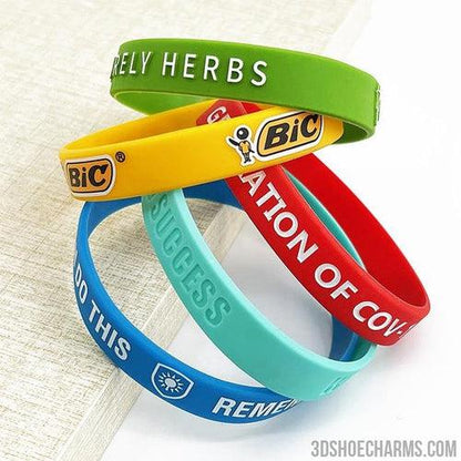 Custom Solid Silicone Wristbands