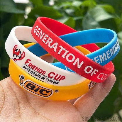Custom Solid Silicone Wristbands
