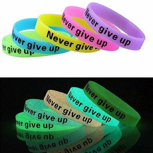 Custom NightGlow Silicone Wristbands