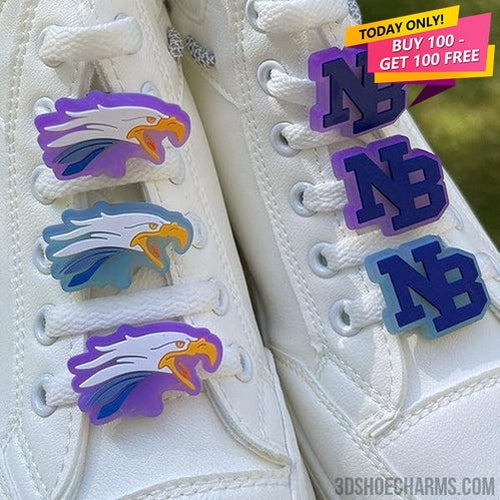 Custom Sunlight Color-Changing Clip Shoe Charms