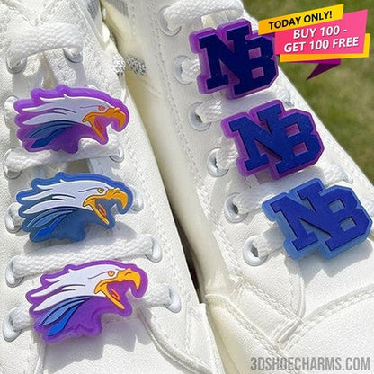 Custom Sunlight Color-Changing Clip Shoe Charms