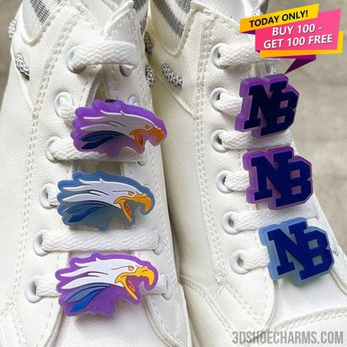 Custom Sunlight Color-Changing Clip Shoe Charms