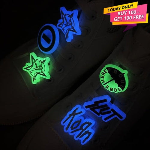 Glow-in-the-Dark Custom Clip Shoe Charms
