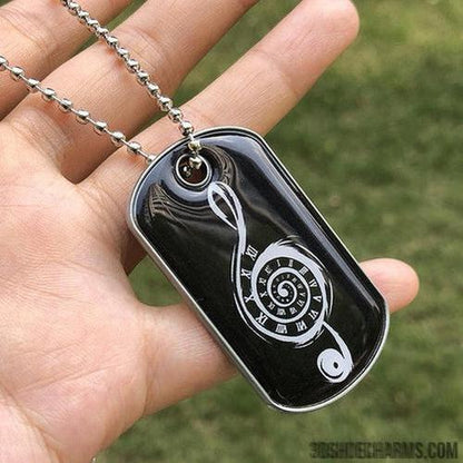 Custom Zinc Alloy Dog Tag Necklace - Doming