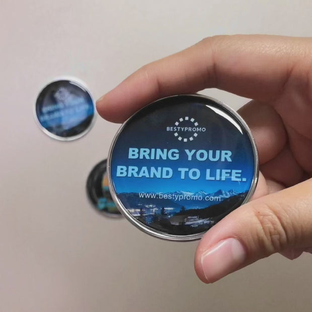 Custom Doming Fridge Magnet - Rounded