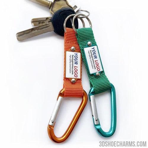 Custom lanyard keychain with carabiner