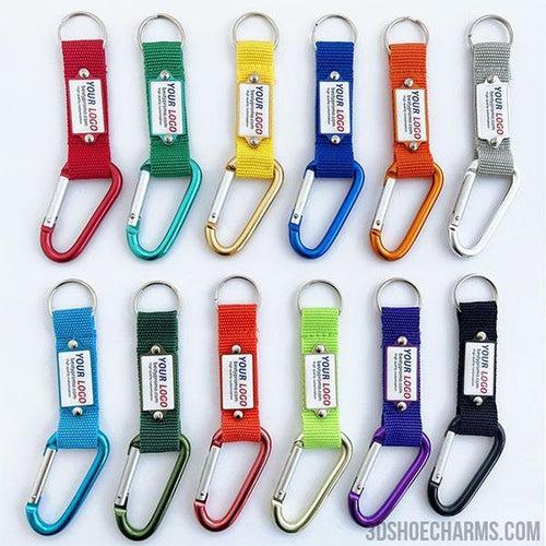 Custom Carabiner Keychain with Domed Logo