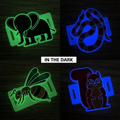 Animal Shoelace Charms - Glowing