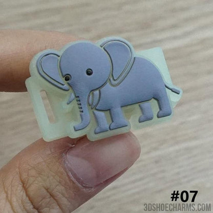 Animal Shoelace Charms - Glowing