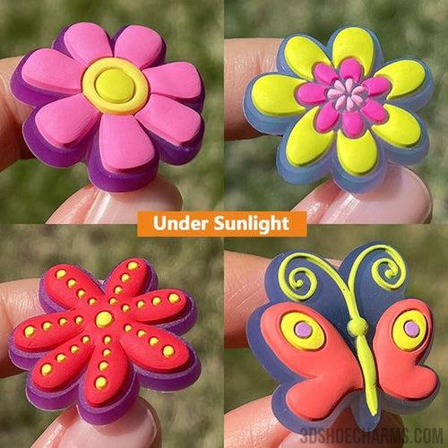 UV Color-Changing Nature Clog Charms