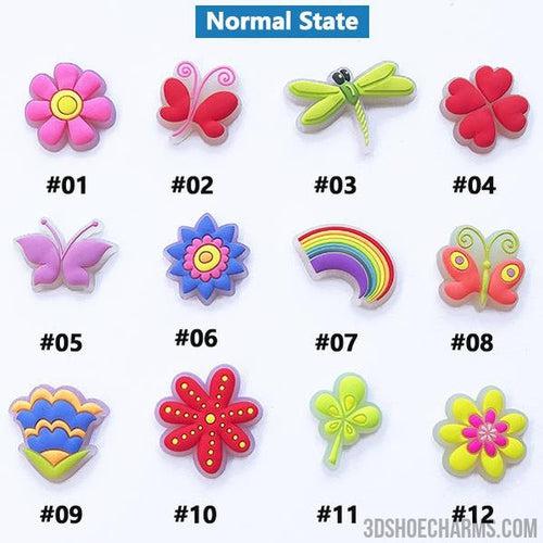 Glow-in-the-Dark Nature Clog Charms