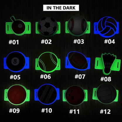 Glow-in-the-Dark Sports Versatile Charms