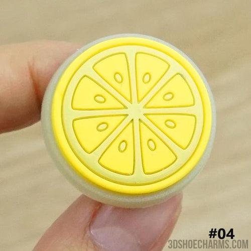 UV Color-Changing Fruit Clog Charms