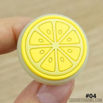 UV Color-Changing Fruit Clog Charms