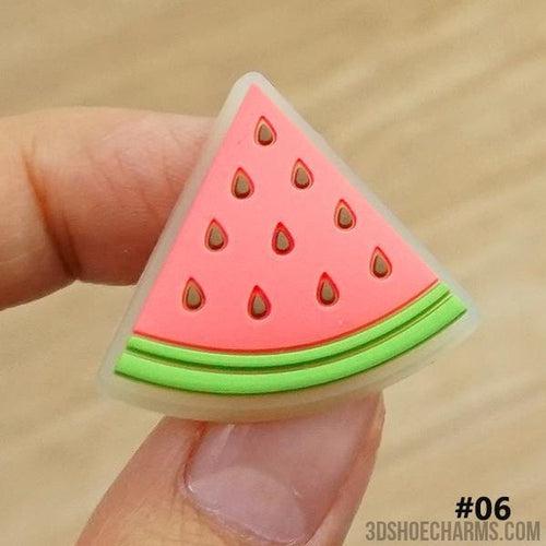 UV Color-Changing Fruit Clog Charms