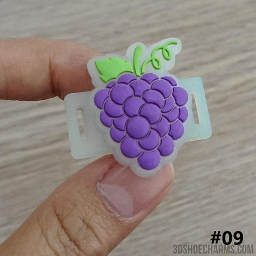 Fruit Shoelace Charms - Glowing