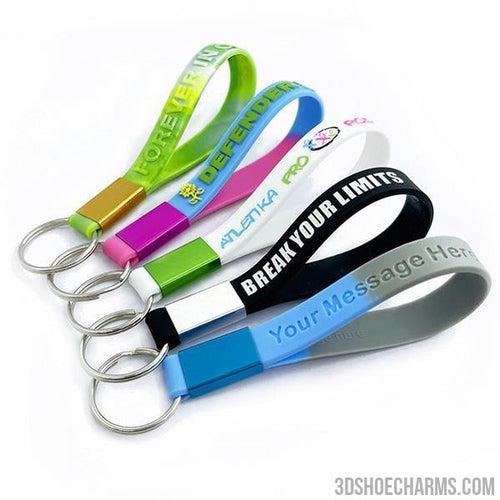 Custom Silicone Wristband Keychains