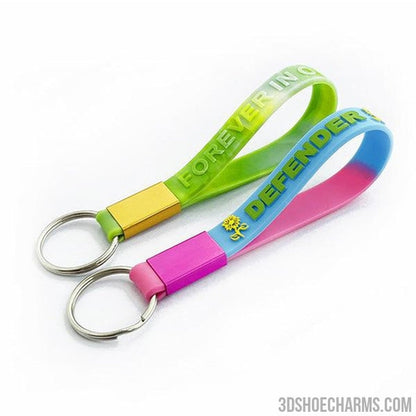 Custom Silicone Wristband Keychains