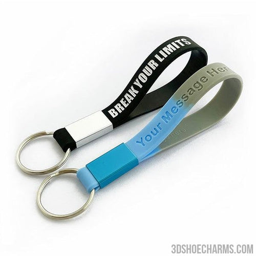 Custom Silicone Wristband Keychains