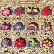 Garden Clip Shoelace Charms - UV