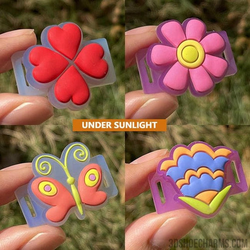 Garden Clip Shoelace Charms - UV