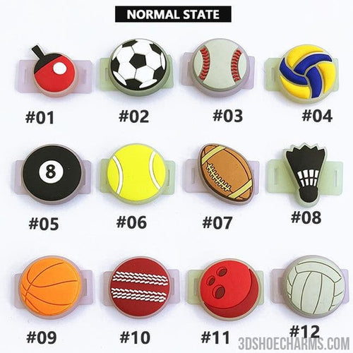 Ball Shoelace Charms - UV
