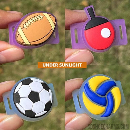 Ball Shoelace Charms - UV