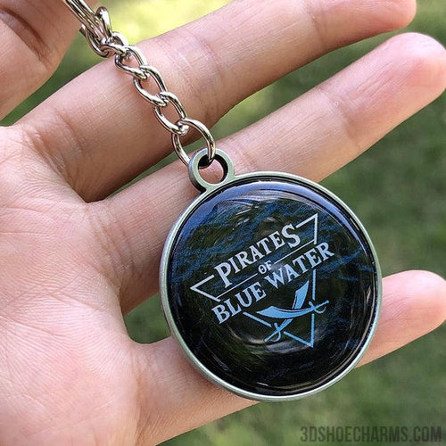 Metal Keychain with Double-Sided Doming