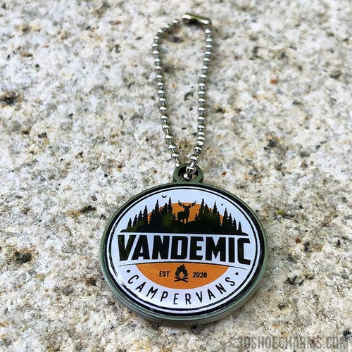 Metal Keychain with Double-Sided Doming